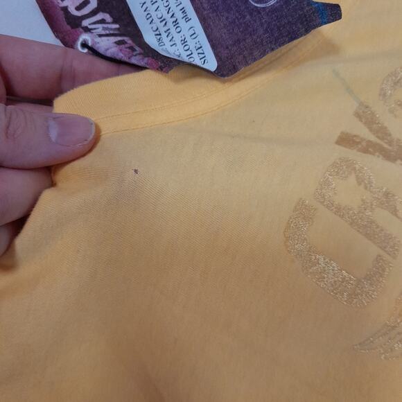 Christian Audigier Crystal Rock Jamaica Peace Top Women L Y2Kstyle Y2K Hippy - Picture 12 of 12